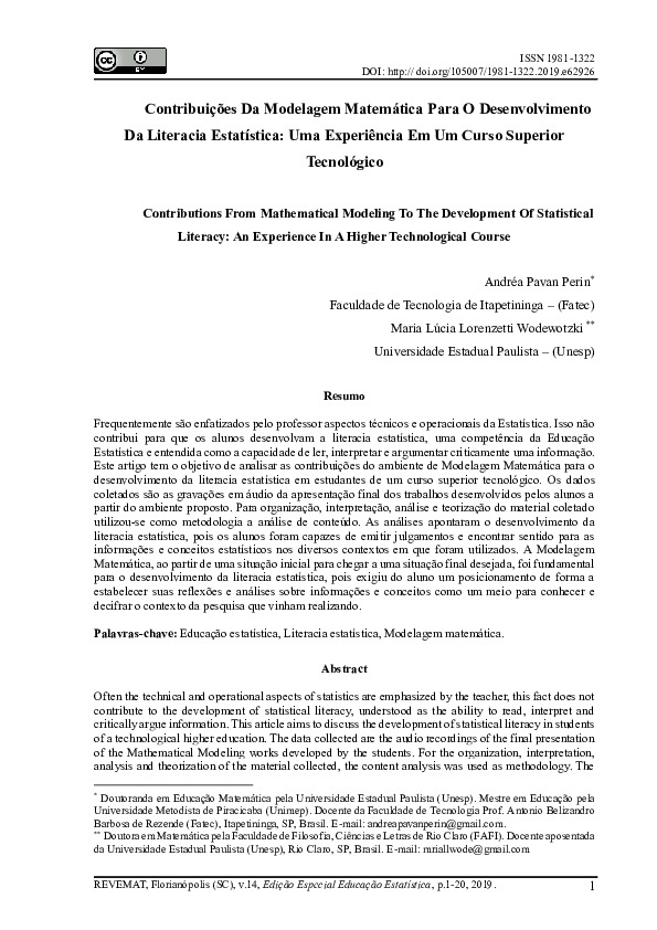 Contribui Es Da Modelagem Matem Tica Para O Desenvolvimento Da