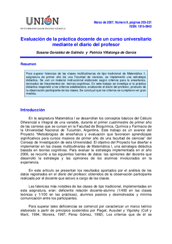 Evaluación De La Práctica Docente De Un Curso Universitario Mediante El ...